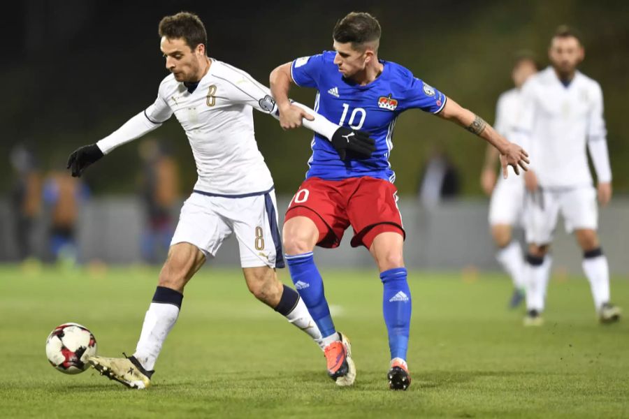 Giacomo Bonaventura im Spiel für Italien gegen Liechtenstein.