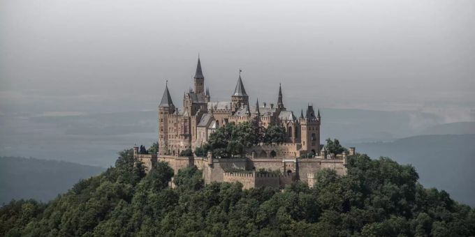 Schloss Hohenzollern in Deutschland. Schloss Hohenzollern in Deutschland