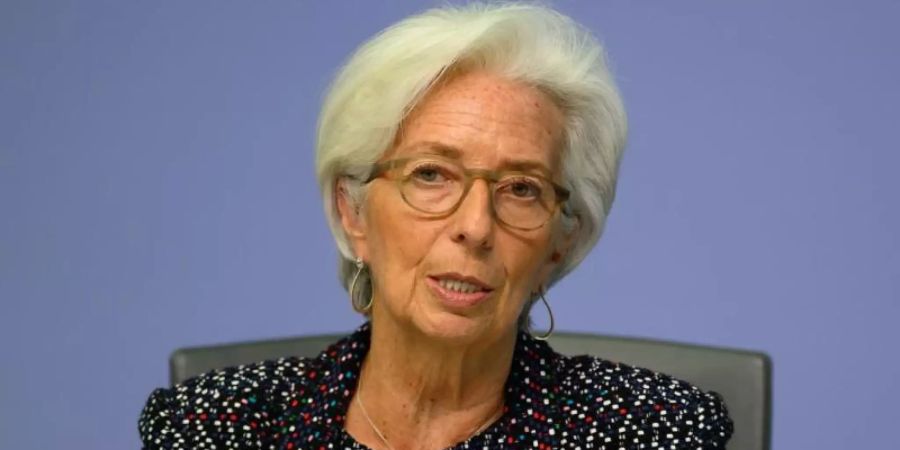 «Wir können aktuell bis Ende des Jahres über eine Billion Euro einsetzen»: EZB-Präsidentin Christine Lagarde. Foto: Adrian Petty/EZB/dpa