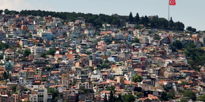 Blick über die Stadt Izmir. Stadtansicht Izmir