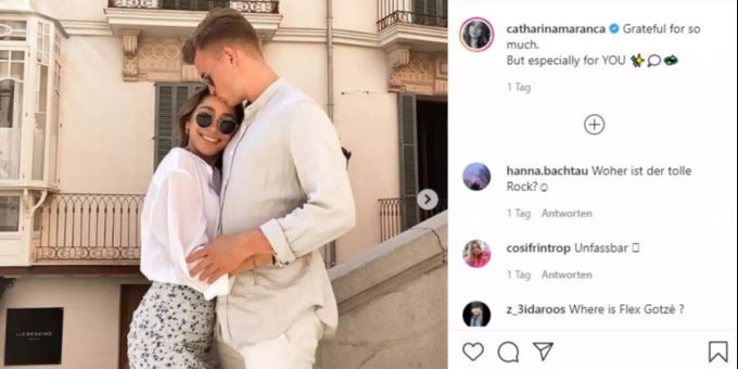 Machen ihre Beziehung öffentlich: Top-Model Catharina Maranca und Hertha-Profi Maximilian Mittelstädt Catharina Maranca Maximilian Mittelstädt