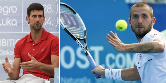 Nach der US-Open-Kritik von «Nole» bietet Dan Evans Djokovic nun die Stirn. Dan Evans Djokovic