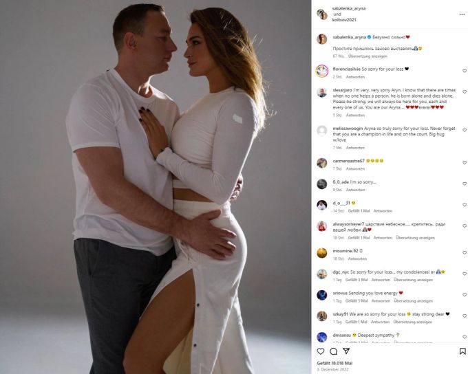 Aryna Sabalenka und Konstantin Kolzow waren zwischen 2021 und 2024 ein Paar. Aryna Sabalenka Konstantin Kolzow