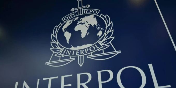 Das Logo von Interpol. interpol