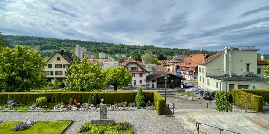 Ausblick über das Dorf Malters.