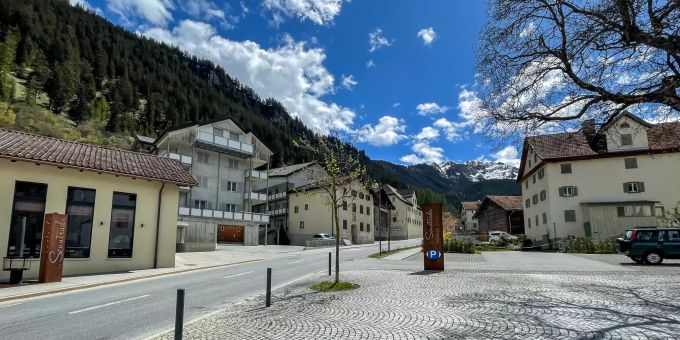 Das Dorfzentrum der Gemeinde Surses. Das Dorfzentrum der Gemeinde Surses.
