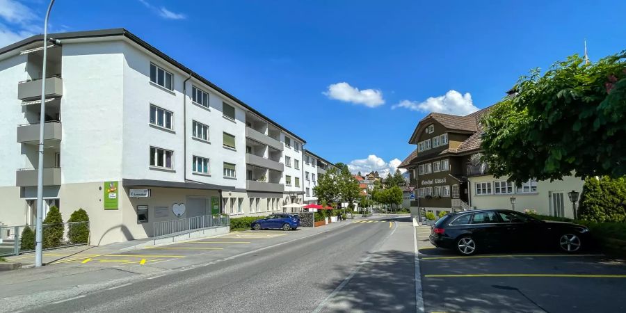 Das Dorfzentrum Adligenswil.