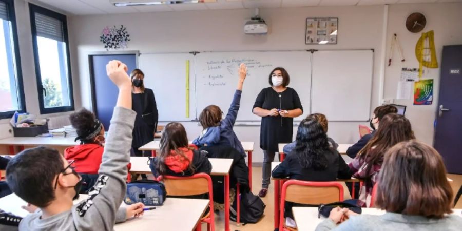 Diskussion in einer Schule in Lyon