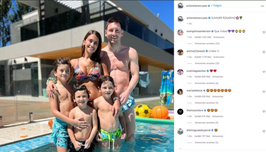 Lionel Messi hat die Ferien mit seiner Familie in der Heimat verbracht.