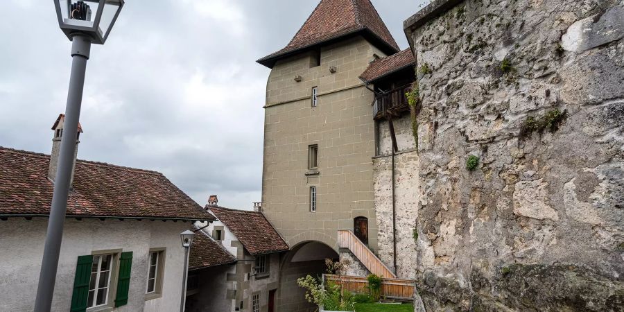 Der Eingangsturm zum Schloss Burgdorf in Burgdorf.