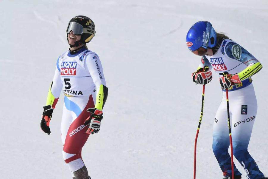 Im Riesenslalom setzt sich Gut-Behrami zwei Hundertstel vor Mikaela Shiffrin durch.