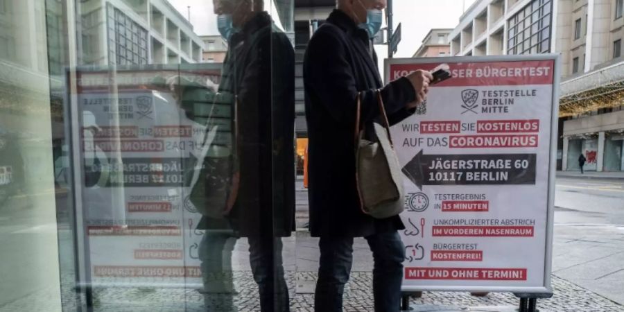 Teststelle in Berlin