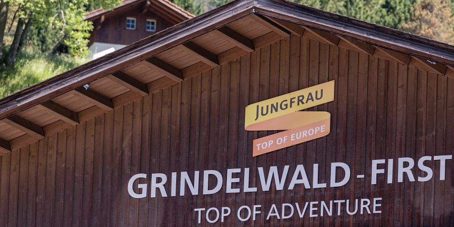 Die Talstation der Grindelwald-Firstbahn in Grindelwald.