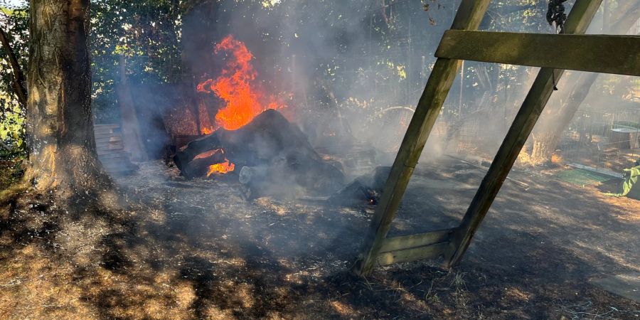 Beim Brand entstand Sachschaden von mehreren tausend Franken.