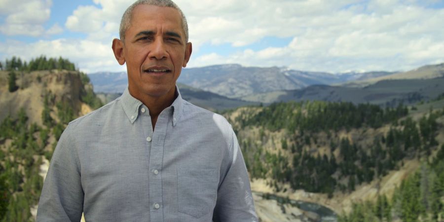 Barack Obama im Yellowstone Nationalpark.