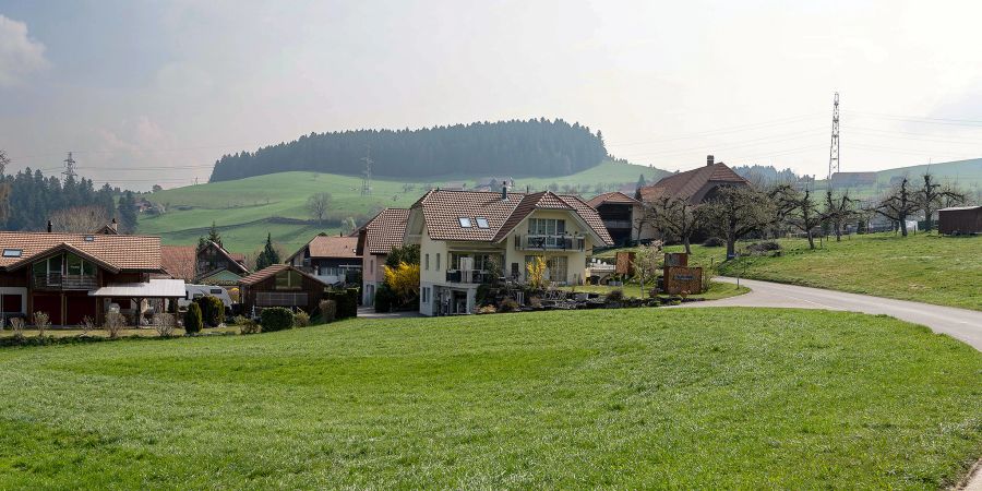 Blick auf Oberhünigen vom Grunder aus.