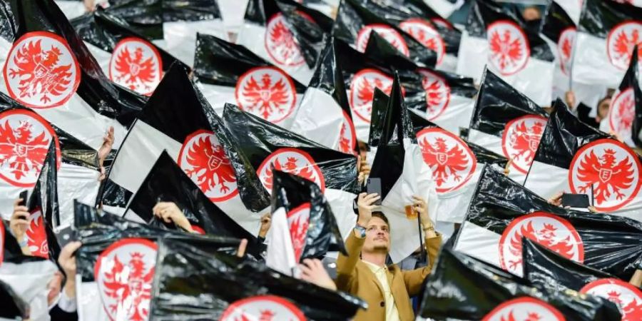 Eintracht Frankfurt ist der letzte verbliebene Bundesligist in einem europäischen Wettbewerb. Foto: Uwe Anspach/dpa