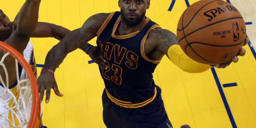 Wird auf die WM in China verzichten: Basketball-Superstar LeBron James. Foto: Ezra Shaw/Getty Images/Pool/GETTY IMAGES/POOL/dpa