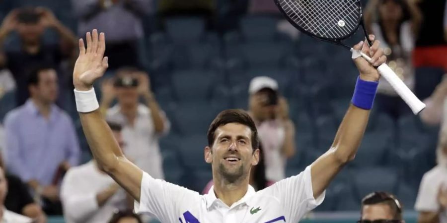 Novak Djokovic steht seit langer Zeit an der Spitze des ATP-Rankings. Foto: Lynne Sladky/AP