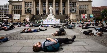 Extinction Rebellion climate change protests in Berlin