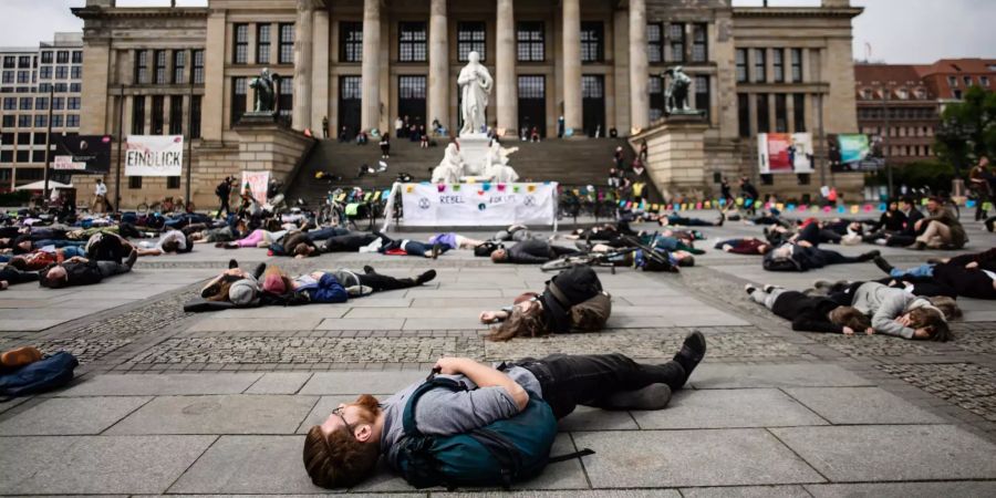 Extinction Rebellion climate change protests in Berlin