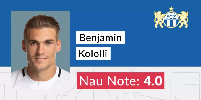 Benjamin Kololli erreicht die Nau-Note von 4.0. Benjamin Kololli
