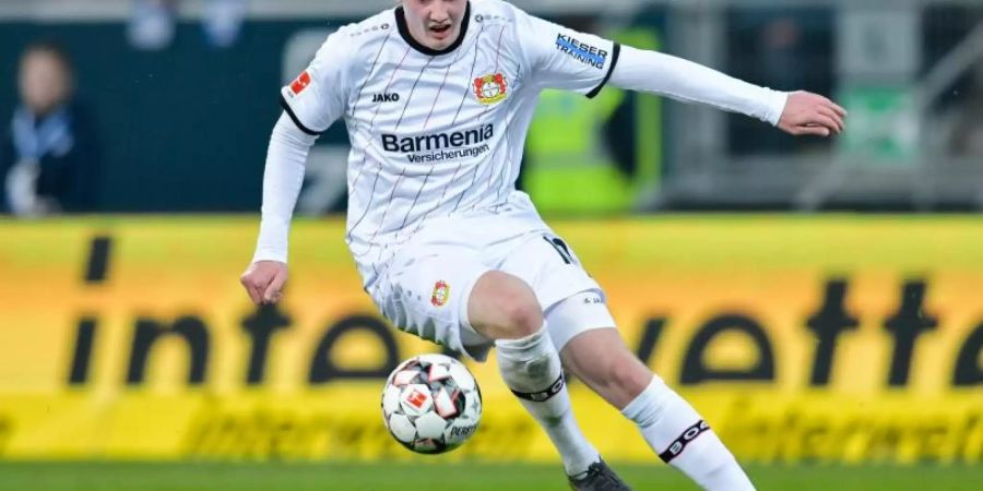 Julian Brandt besitzt in seinem Vertrag mit Bayer Leverkusen eine Ausstiegsklausel. Foto: Uwe Anspach