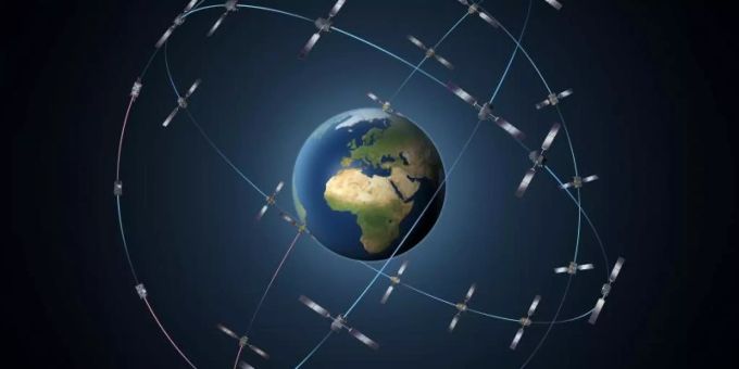 ESA-Illustration der aus 30 Satelliten bestehende Galileo-Konstellation. esa