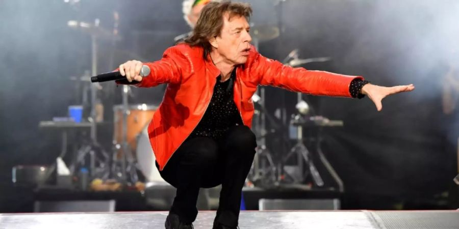 Jagger bei einem Konzert der Rolling Stones 2018 in Berlin