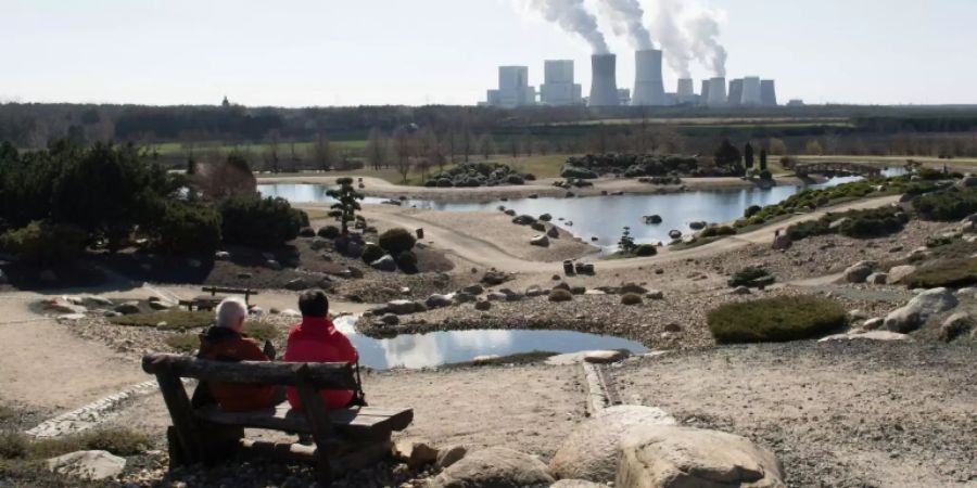 Blick auf Braunkohlekraftwerk Boxberg in Sachsen