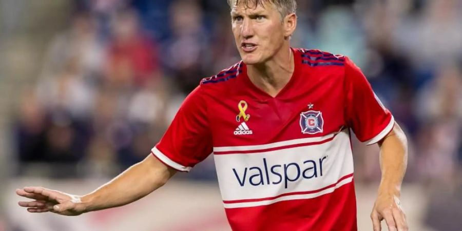Bastian Schweinsteiger spielt derzeit noch in der Major League Soccer für Chicago Fire. Foto: Andrew Katsampes