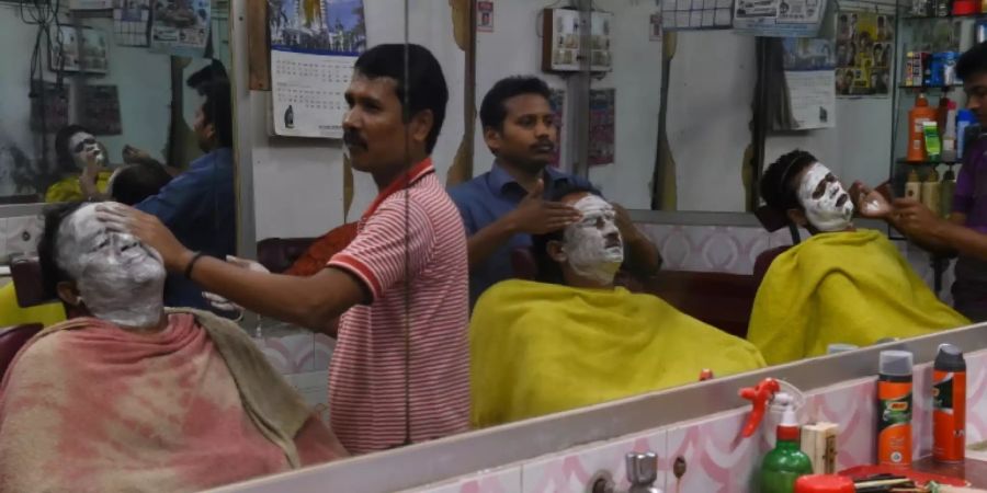 Barbierstube in Bangladesch