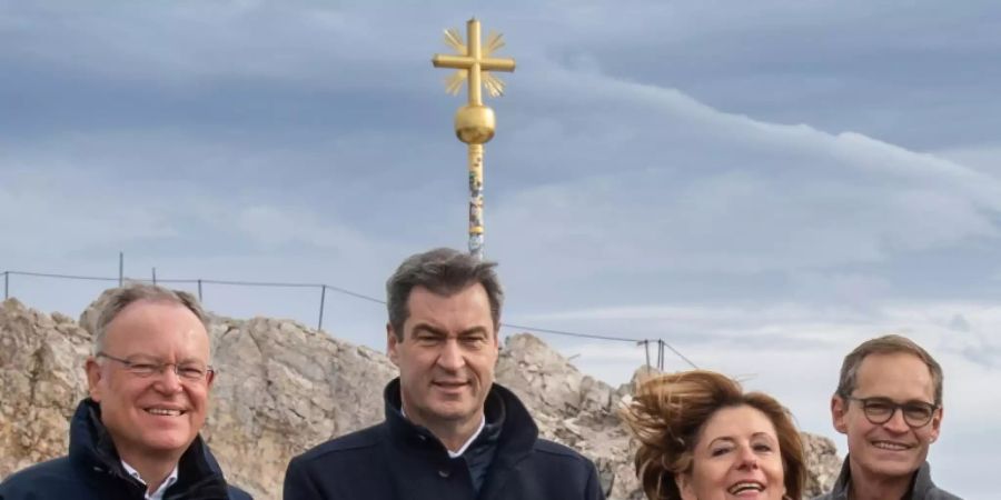 Ministerpräsidenten auf der Zugspitze