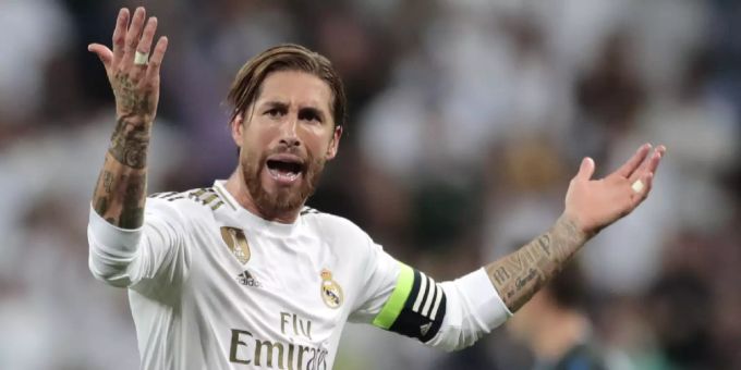 Sergio Ramos während des Champions League Spiels gegen den FC Brügge. Foto: Bernat Armangue Real Madrid Sergio Ramos