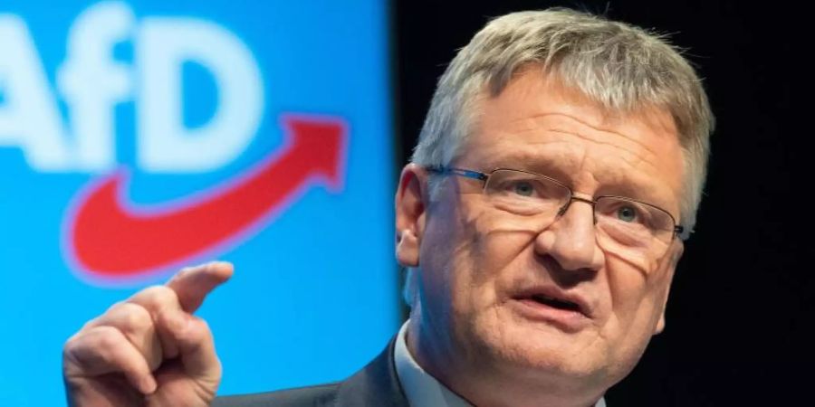 AfD-Bundessprecher Jörg Meuthen will hohe Strafzahlungen wegen möglicherweise unrechtmässiger Spenden vermeiden. Foto: Hauke-Christian Dittrich/dpa/Archivbild