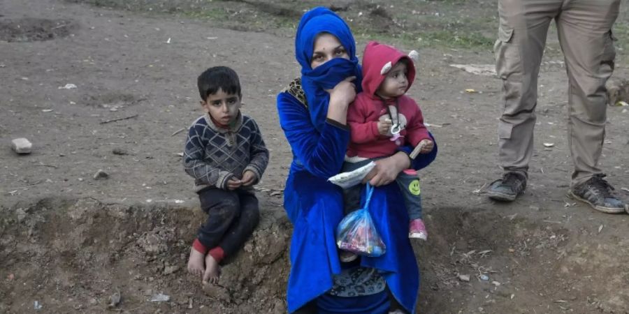 Flüchtlinge auf der griechischen Insel Chios