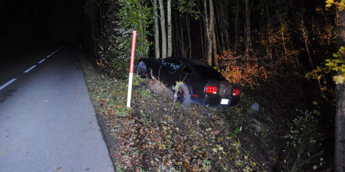 Alleinunfall in fahrunfähigem Zustand