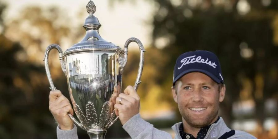 Tyler Duncan feierte seinen ersten Turniersieg auf der lukrativen PGA-Tour. Foto: Stephen B. Morton/AP/dpa