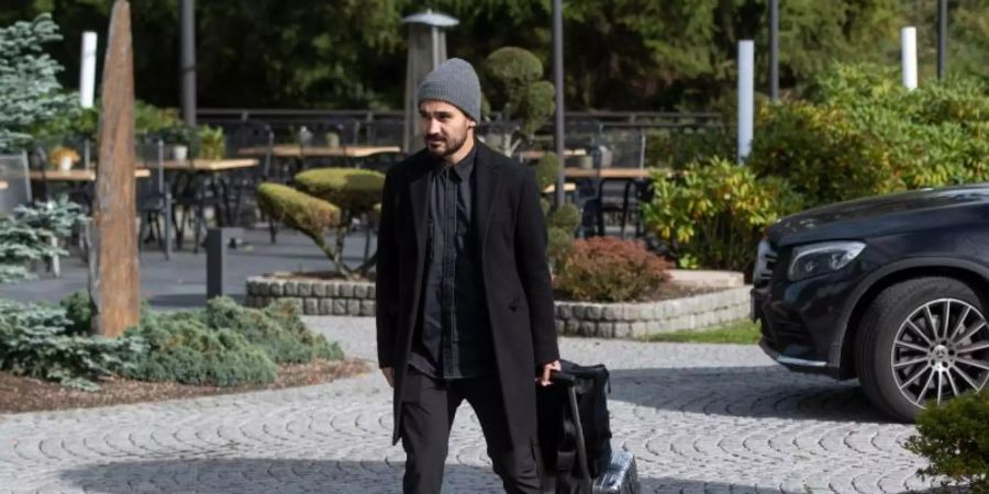 Der Einsatz von Ilkay Gündogan gegen Estland ist weiter fraglich. Foto: Bernd Thissen/dpa