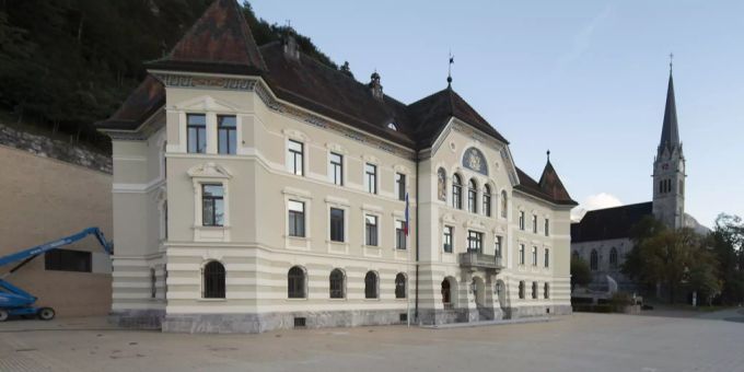 Das Liechtensteiner Regierungsgebäude in Vaduz. Liechtenstein