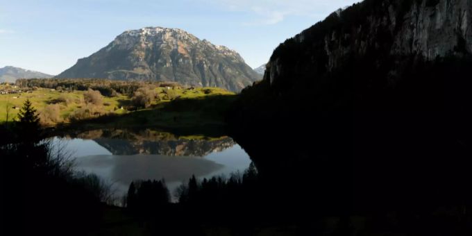 Der Seelisbergsee im Kanton Uri. Seelisbergsee