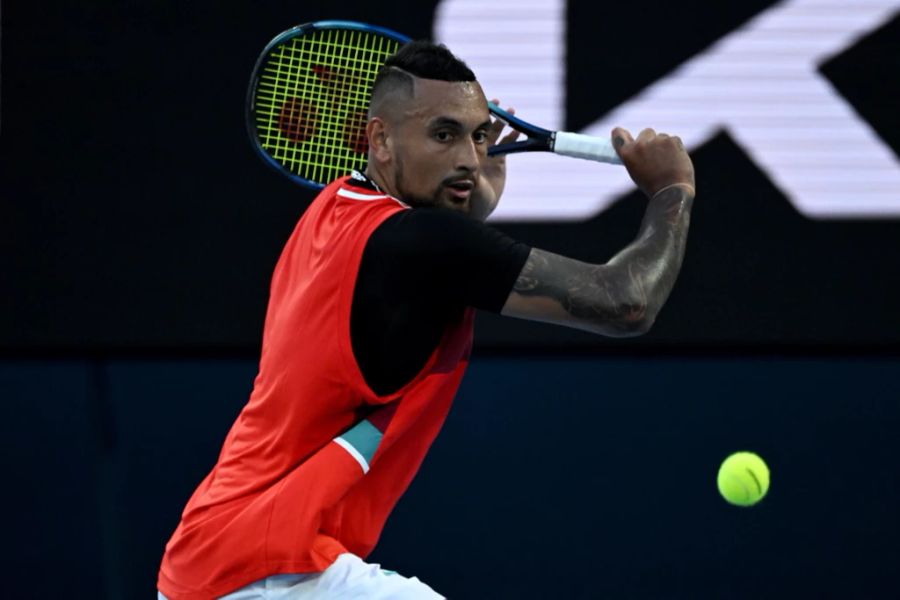 Nick Kyrgios in Action.