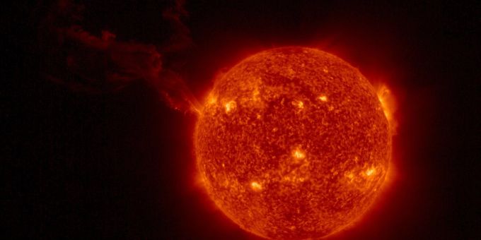 Sonneneruption, aufgenommen von der Sonde «Solar Orbiter». Sonneneruption, aufgenommen von der Sonde «Solar Orbiter».