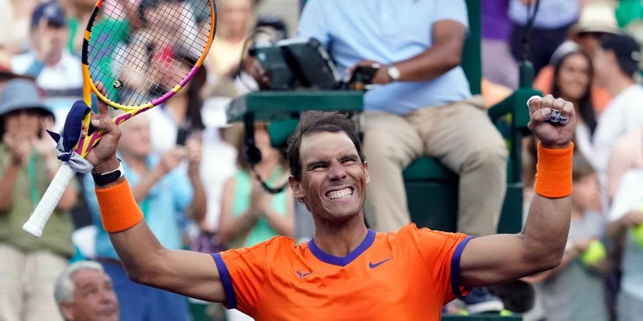 Muss im Halbfinale in Indian Wells gegen einen jungen Landsmann ran: Turnier-Favorit Rafael Nadal.