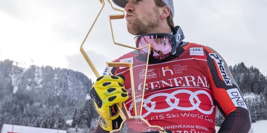 Sportler-Promis wie Aleksander Aamodt Kilde aus Norwegen sind auch dieses Jahr in Kitzbühel anzutreffen, doch keine feiernden Vertreter der Entertainment-Szene. Foto: Expa/Johann Groder/APA/dpa