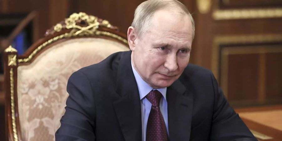 ARCHIV - Wladimir Putin, Präsident von Russland, nimmt an einer Sitzung im Kreml teil. Foto: Mikhail Metzel/Pool Sputnik Kremlin/AP/dpa