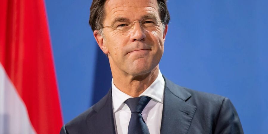 Mark Rutte, Ministerpräsident der Niederlande. Foto: Andreas Gora/DDP Pool/dpa