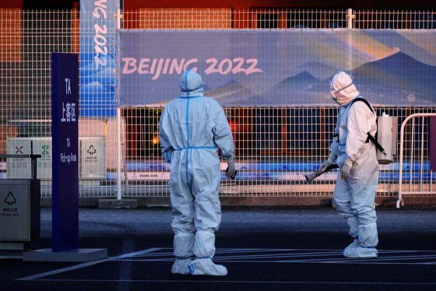 Die Corona-Regeln sind bei Olympia 2022 sehr streng.