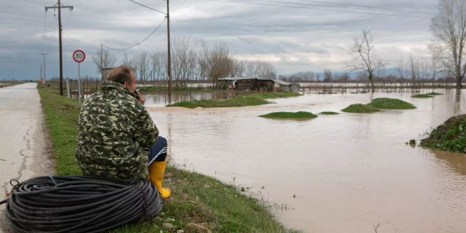 Weather front 'Diomedes' causes floods in Thessaly region