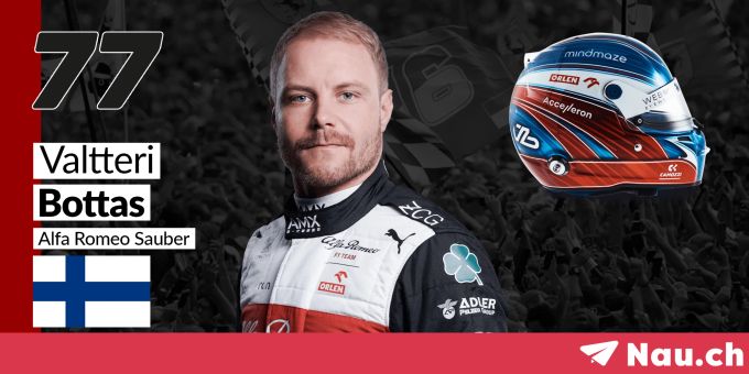 Valtteri Bottas startet 2022 für Alfa Romeo in der Formel 1. Valtteri Bottas Formel 1